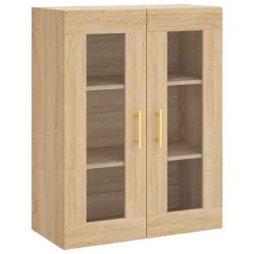 vidaXL Ντουλάπι Sonoma δρυς 69,5x34x180cm από Επεξεργασμένο Ξύλο 1 τεμ.