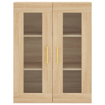 vidaXL Ντουλάπι Sonoma δρυς 69,5x34x180cm από Επεξεργασμένο Ξύλο 1 τεμ.