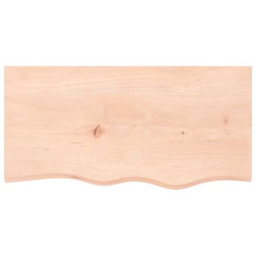 vidaXL Ράφι Τοίχου 80x40x2cm από Ακατέργαστο Μασίφ Ξύλο Δρυός 1 τεμ.