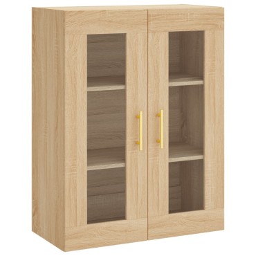 vidaXL Ντουλάπι Sonoma δρυς 69,5x34x180cm από Επεξεργασμένο Ξύλο 1 τεμ.