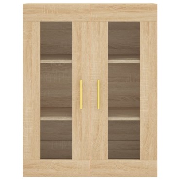 vidaXL Ντουλάπι Sonoma δρυς 69,5x34x180cm από Επεξεργασμένο Ξύλο 1 τεμ.