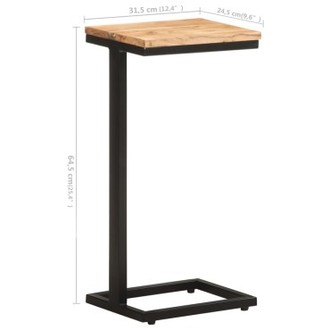 vidaXL Τραπέζια Βοηθητικά 2 τεμ. 31,5x24,5x64,5cm Μασίφ Ξύλο Ακακίας