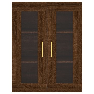 vidaXL Ντουλάπι Καφέ Δρυς 69,5x34x180cm από Επεξεργασμένο Ξύλο 1 τεμ.