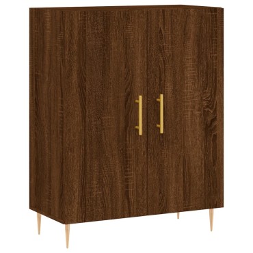 vidaXL Ντουλάπι Καφέ Δρυς 69,5x34x180cm από Επεξεργασμένο Ξύλο 1 τεμ.