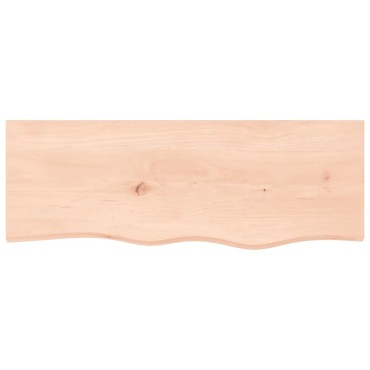 vidaXL Ράφι Τοίχου 80x30x(2-4)cm από Ακατέργαστο Μασίφ Ξύλο Δρυός 1 τεμ.