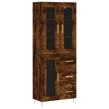 vidaXL Ντουλάπι Καπνιστή Δρυς 69,5x34x180cm από Επεξεργασμένο Ξύλο 1 τεμ.