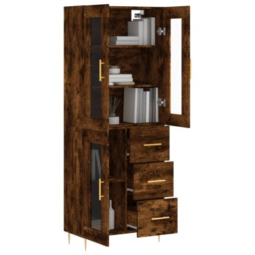 vidaXL Ντουλάπι Καπνιστή Δρυς 69,5x34x180cm από Επεξεργασμένο Ξύλο 1 τεμ.
