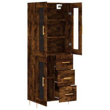 vidaXL Ντουλάπι Καπνιστή Δρυς 69,5x34x180cm από Επεξεργασμένο Ξύλο 1 τεμ.