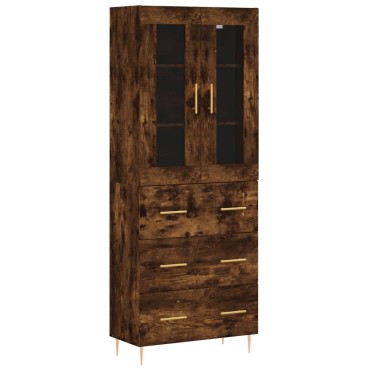 vidaXL Ντουλάπι Καπνιστή Δρυς 69,5x34x180cm από Επεξεργασμένο Ξύλο 1 τεμ.