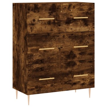 vidaXL Ντουλάπι Καπνιστή Δρυς 69,5x34x180cm από Επεξεργασμένο Ξύλο 1 τεμ.