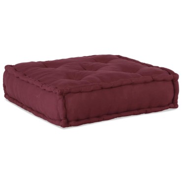 vidaXL Modular Pouffe Maroon 70x70x54 ύφασμα 70x70x54 cm
