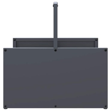 vidaXL Ράφι Καυσόξυλων Ανθρακί 40x40x40 εκ. Χάλυβας ψυχρής έλασης
