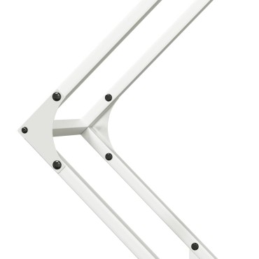 vidaXL Ράφι για καυσόξυλα Λευκό 80x25x80 εκ. Ατσάλι ψυχρής έλασης