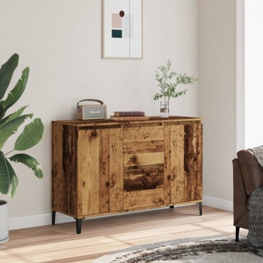 vidaXL Ραφιέρα Όψη Παλαιού Ξύλου 102x35x70cm Επεξεργασμένο Ξύλο 1 τεμ.