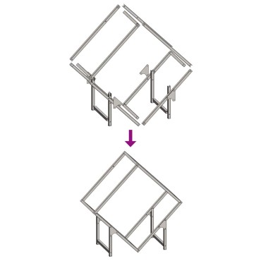 vidaXL Ράφι για καυσόξυλα Λευκό 60x25x60 cm Ατσάλι ψυχρής έλασης