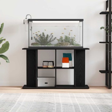 vidaXL Βάση Ενυδρείου Μαύρη Δρυς 100x40x60 εκ. από Επεξεργασμένο Ξύλο