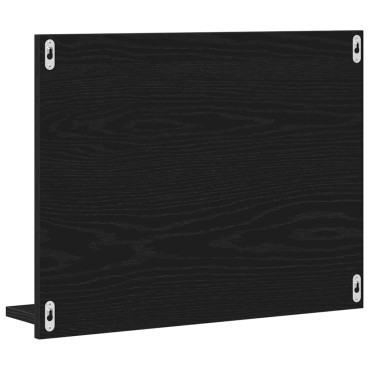 vidaXL Καθρέφτης Μπάνιου Μαύρη Δρυς 60x10,5x45cm Μοριοσανίδα 1 τεμ.