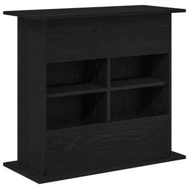 vidaXL Βάση Ενυδρείου Μαύρη Δρυς 81x36x73 εκ. από Επεξεργασμένο Ξύλο