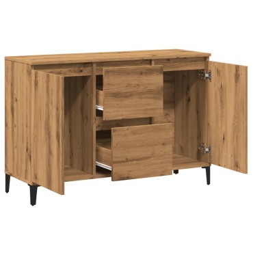 vidaXL Μπουφές Αρτισιανή Δρυς 102x35x70cm από Επεξεργασμένο Ξύλο 1 τεμ.