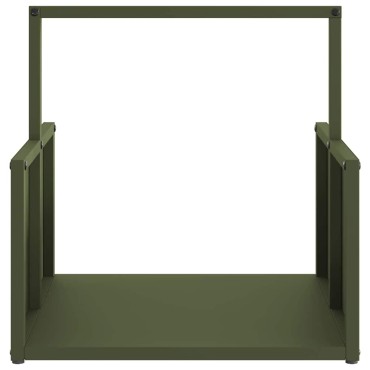 vidaXL Ράφι Καυσόξυλων 40x40x40 εκ. Χάλυβας ψυχρής έλασης