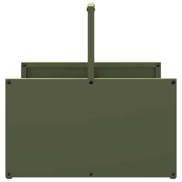 vidaXL Ράφι Καυσόξυλων 40x40x40 εκ. Χάλυβας ψυχρής έλασης