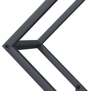 vidaXL Ράφι για καυσόξυλα Ανθρακί 60x25x60 cm Ατσάλι ψυχρής έλασης