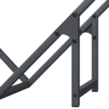 vidaXL Ράφι για καυσόξυλα Ανθρακί 60x25x60 cm Ατσάλι ψυχρής έλασης