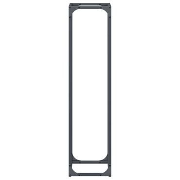 vidaXL Ράφι για καυσόξυλα Ανθρακί 25x25x100 εκ. Ατσάλι ψυχρής έλασης
