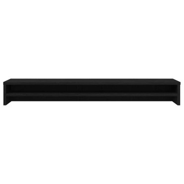vidaXL Βάση Οθονών Μαύρη Δρυς 100x24x13cm από Επεξ. Ξύλο