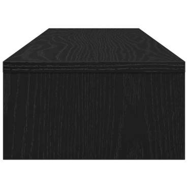 vidaXL Βάση Οθονών Μαύρη Δρυς 100x24x13cm από Επεξ. Ξύλο