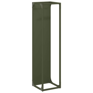 vidaXL Ράφι για καυσόξυλα 25x25x100 εκ. Ατσάλι ψυχρής έλασης
