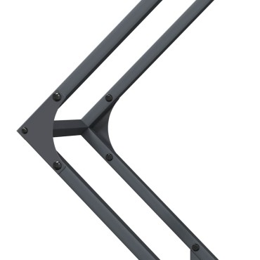 vidaXL Ράφι για καυσόξυλα Ανθρακί 80x25x80 εκ. Ατσάλι ψυχρής έλασης