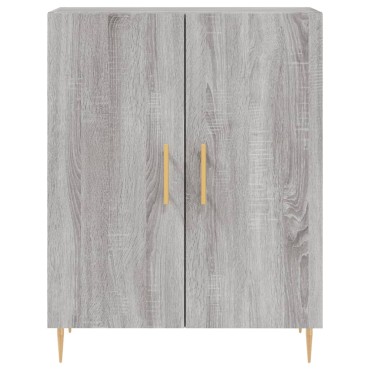 vidaXL Ντουλάπι Γκρι Sonoma 69,5x34x180cm Επεξεργασμένο Ξύλο 1 τεμ.