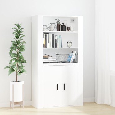 vidaXL Ντουλάπι Τοίχου Λευκό 80x33x80cm από Επεξεργασμένο Ξύλο 1 τεμ.