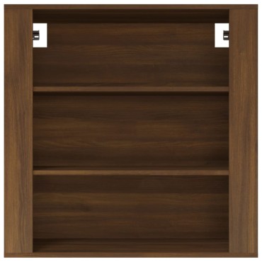 vidaXL Ντουλάπι Τοίχου Καφέ Δρυς 80x33x80cm Επεξεργασμένο Ξύλο 1 τεμ.