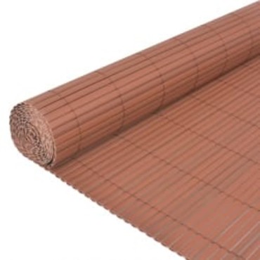 vidaXL Περίφραξη Κήπου Διπλής Όψης Καφέ 90x400cm
