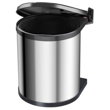 Hailo Κάδος Απορριμ. Ντουλαπιού Compact-Box Μ/15 L Αν. Ατσάλι 3555-101