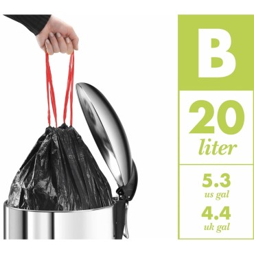 Hailo Κάδος Απορριμ. Ντουλαπιού Compact-Box Μ/15 L Αν. Ατσάλι 3555-101