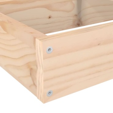 vidaXL Ζαρντινιέρα Κήπου 4 Επιπέδων 106x104,5x36 εκ. Μασίφ Ξύλο Πεύκου