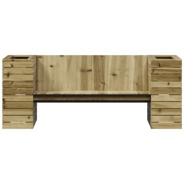 vidaXL Ζαρντινιέρα Παγκάκι 167,5x60x65cm από Εμποτισμένο Ξύλο Πεύκου