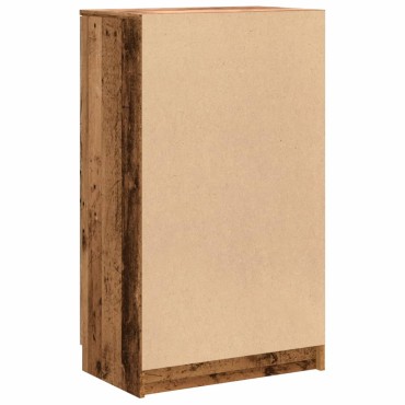 vidaXL Παπουτσοθήκη Όψη Παλαιού Ξύλου 59x35x100,5cm Επεξ. Ξύλο 1 τεμ.