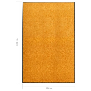 vidaXL Πατάκι Εισόδου Πλενόμενο Πορτοκαλί 120 x 180 εκ.