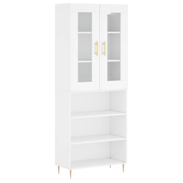 vidaXL Ντουλάπι Λευκό 69,5x34x180cm από Επεξεργασμένο Ξύλο 1 τεμ.