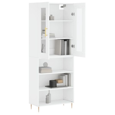 vidaXL Ντουλάπι Λευκό 69,5x34x180cm από Επεξεργασμένο Ξύλο 1 τεμ.