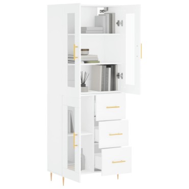 vidaXL Ντουλάπι Λευκό 69,5x34x180cm από Επεξεργασμένο Ξύλο 1 τεμ.
