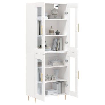 vidaXL Ντουλάπι Λευκό 69,5x34x180cm από Επεξεργασμένο Ξύλο 1 τεμ.