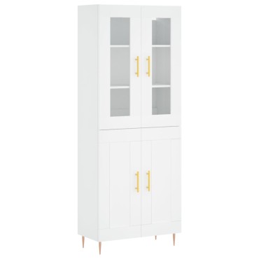 vidaXL Ντουλάπι Λευκό 69,5x34x180cm από Επεξεργασμένο Ξύλο 1 τεμ.