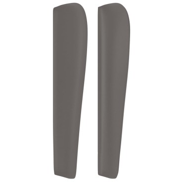 vidaXL Κεφαλάρι με Πτερύγια Γκρι 163x23x118/128cmΣυνθετικό Δέρμα 1 τεμ.