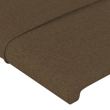 vidaXL Κεφαλάρι με Πτερύγια Σκούρο Καφέ 147x16x118/128cm Υφασμάτινο 1 τεμ.