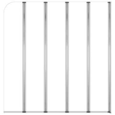 vidaXL Καμπίνα Μπανιέρας Διαφανής 120 x 140 εκ. από Ψημένο Γυαλί